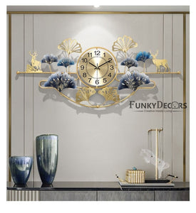 Funkytradition 3D Luxury Wall Clock Art Colorful Metal Watch Decor For Home Office And Gifts Clocks