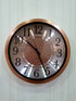 FunkyDecors Big Font Minimal Wall Clock Watch Decor For Home Office And Gifts 30 Cm Tall Rose