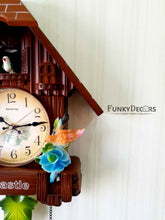 Load image into Gallery viewer, Funkytradition Hanging Brown Cuckoo Wall Clock For Home Office Decor And Gifts 70 Cm Tall-

