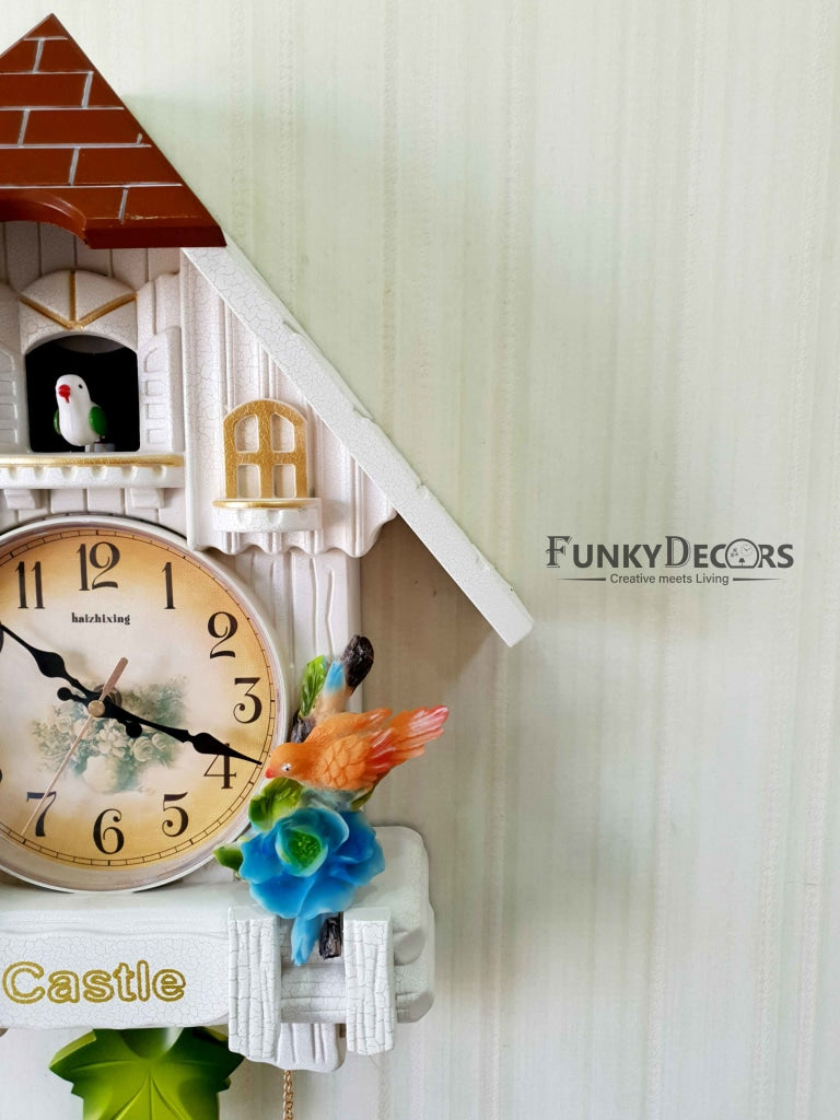 Funkytradition Hanging Cuckoo Wall Clock For Home Office Decor And Gifts 70 Cm Tall- Funkydecors