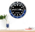 FunkyDecors Luxury Black Blue Gmt Master Ii Stainless Steel Metal Wall Clock For Royal Home And