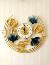 Load image into Gallery viewer, Funkytradition Modern Minimalist Creative Colorful Leaf Shape Metal Wall Clock Watch Decor For Home
