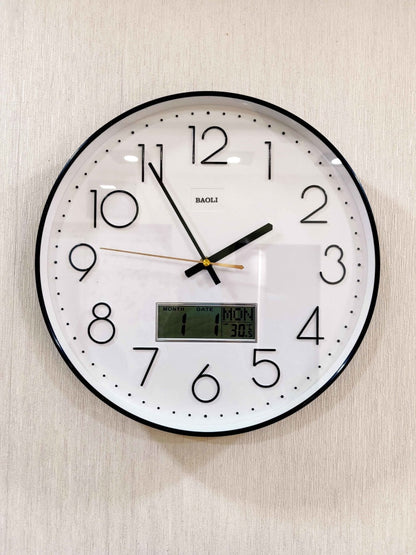 Funkytradition Multicolor Analogue With Digital Date And Time Wall Clock Watch Decor For Home Office