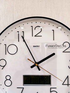 Funkytradition Multicolor Analogue With Digital Date And Time Wall Clock Watch Decor For Home Office