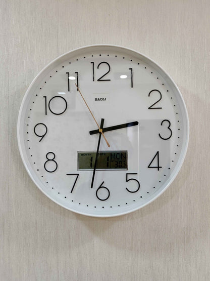 Funkytradition Multicolor Analogue With Digital Date And Time Wall Clock Watch Decor For Home Office