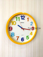 Load image into Gallery viewer, Funkytradition Rainbow Color Wall Clock Watch Decor For Home Office And Gifts 35 Cm Tall Clocks
