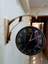 FunkyDecors Reindeer Designer Antique-Look Golden Black Round Wall Hanging Double Sided 2 Faces