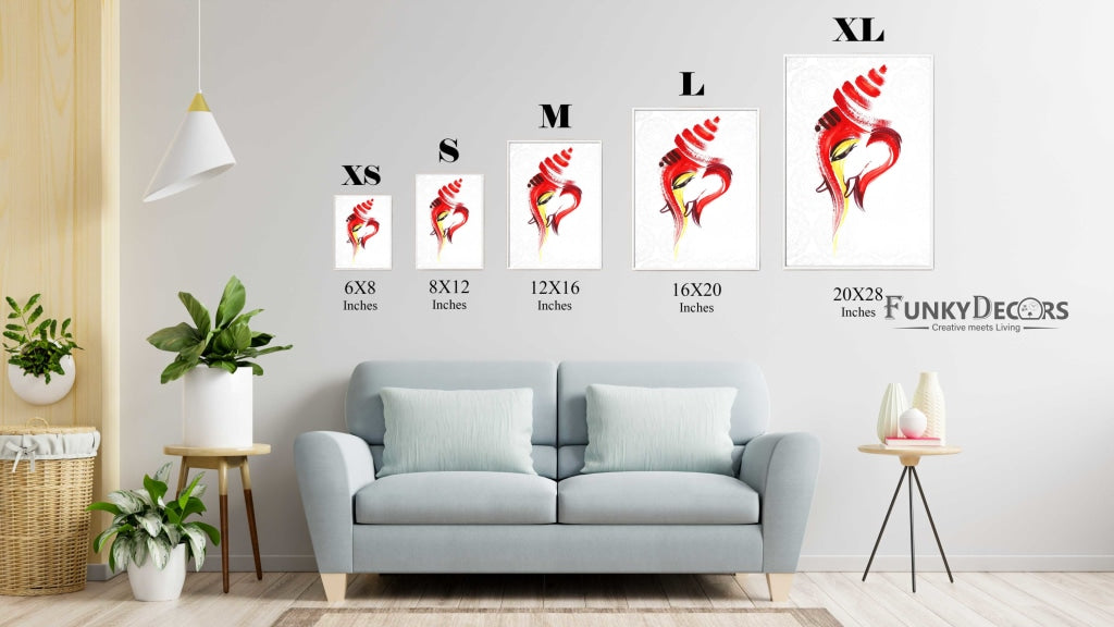 Ganesha - Spiritual Art Frame For Wall Decor- Funkydecors Posters Prints &amp; Visual Artwork
