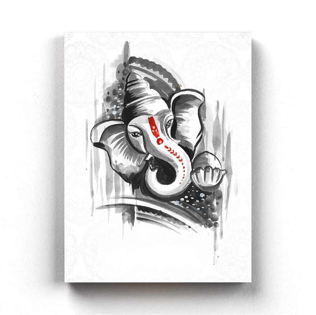 Ganesha - Spiritual Art Frame For Wall Decor- Funkydecors Xs / Canvas Posters Prints &amp; Visual