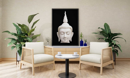 Gautam Buddha- Spiritual Art Frame For Wall Decor- Funkydecors Xs / Black Posters Prints & Visual