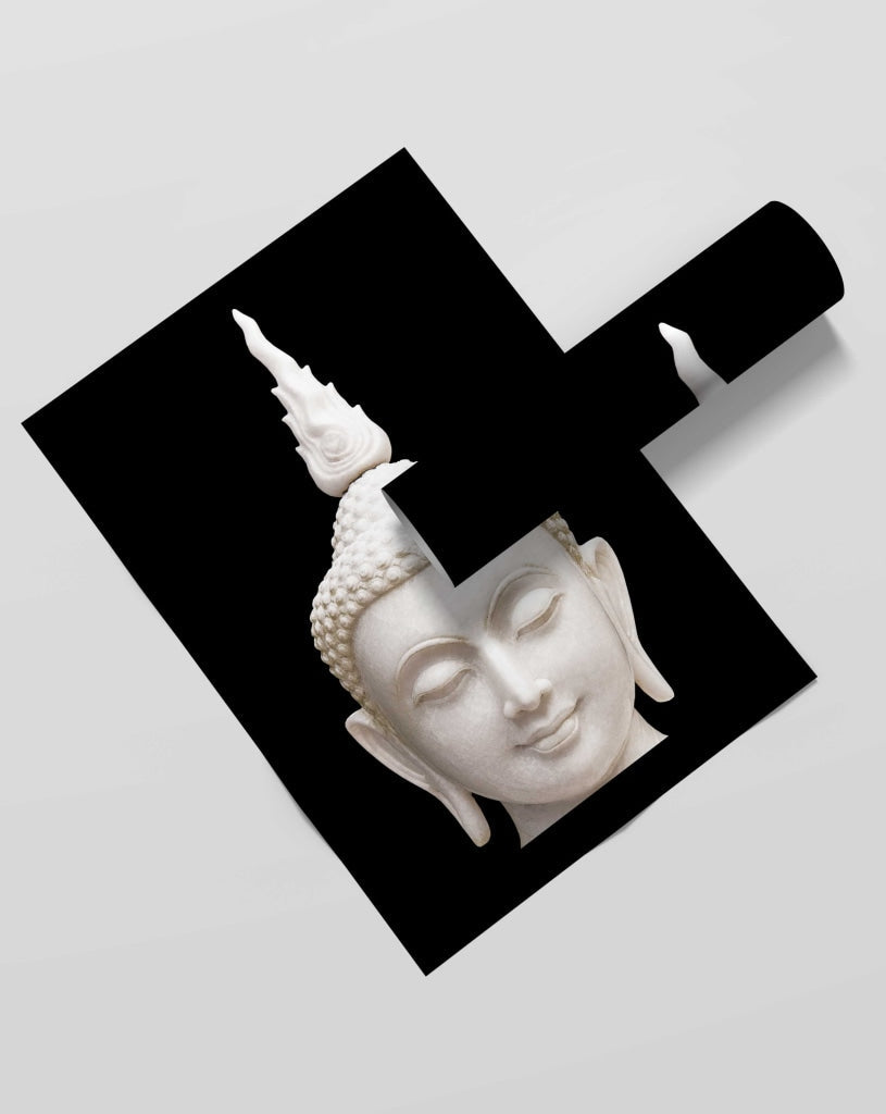 Gautam Buddha- Spiritual Art Frame For Wall Decor- Funkydecors Xs / Roll Posters Prints &amp; Visual
