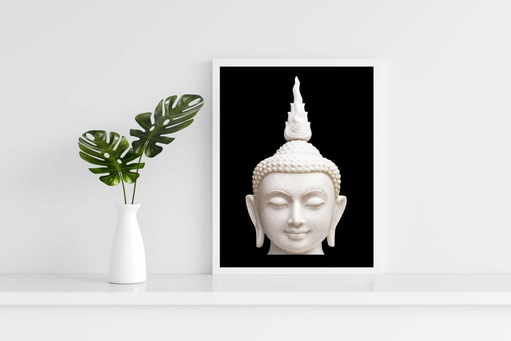 Gautam Buddha- Spiritual Art Frame For Wall Decor- Funkydecors Xs / White Posters Prints &amp; Visual