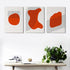 Geometric 3 Panels Art Frame For Wall Decor- Funkydecors Xs / Canvas Posters Prints & Visual Artwork