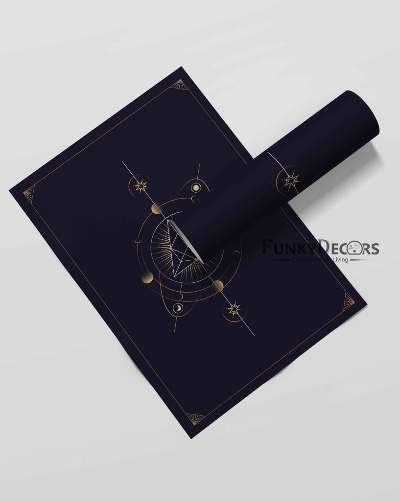 Geometric Astrological Art Frame For Wall Decor- Funkydecors Posters Prints & Visual Artwork