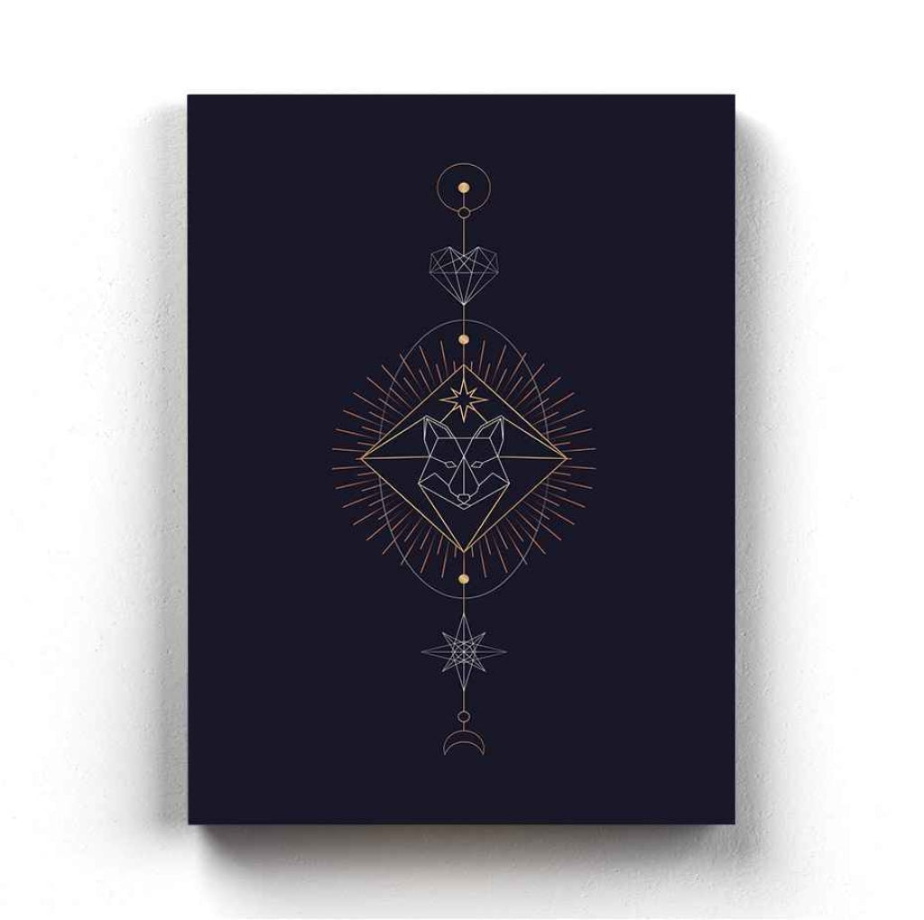 Geometric Astrological Art Frame For Wall Decor- Funkydecors Xs / Canvas Posters Prints & Visual