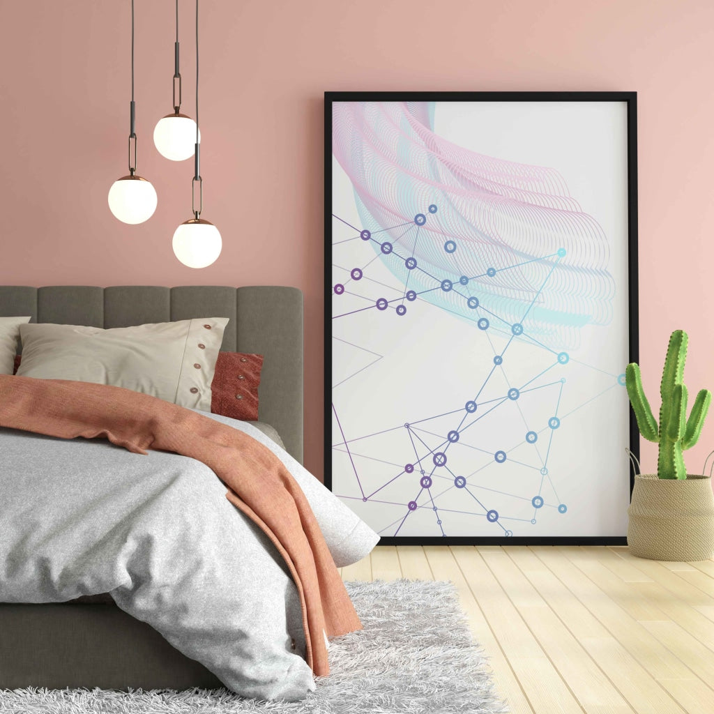 Geometric Constellation Art Frame For Wall Decor- Funkydecors Xs / Black Posters Prints &amp; Visual