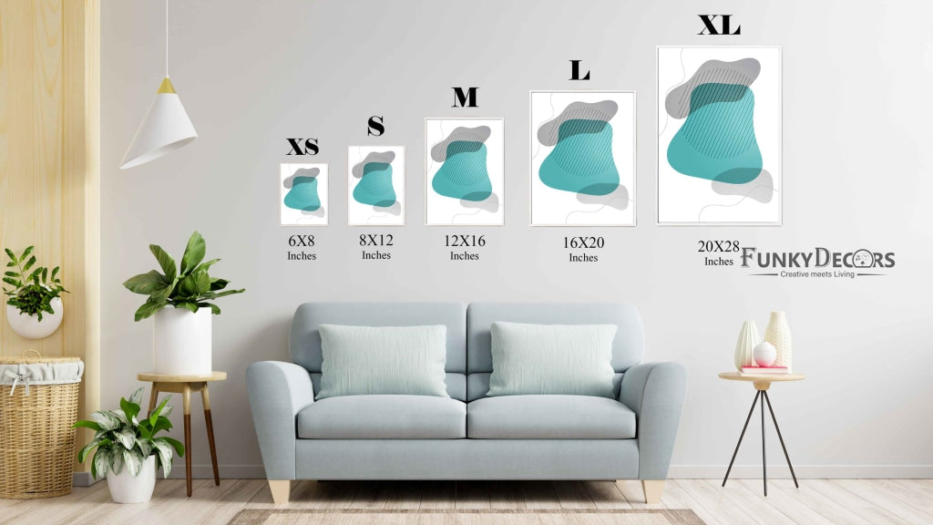 Geometric Overlay Patterns Art Frame For Wall Decor- Funkydecors Posters Prints &amp; Visual Artwork