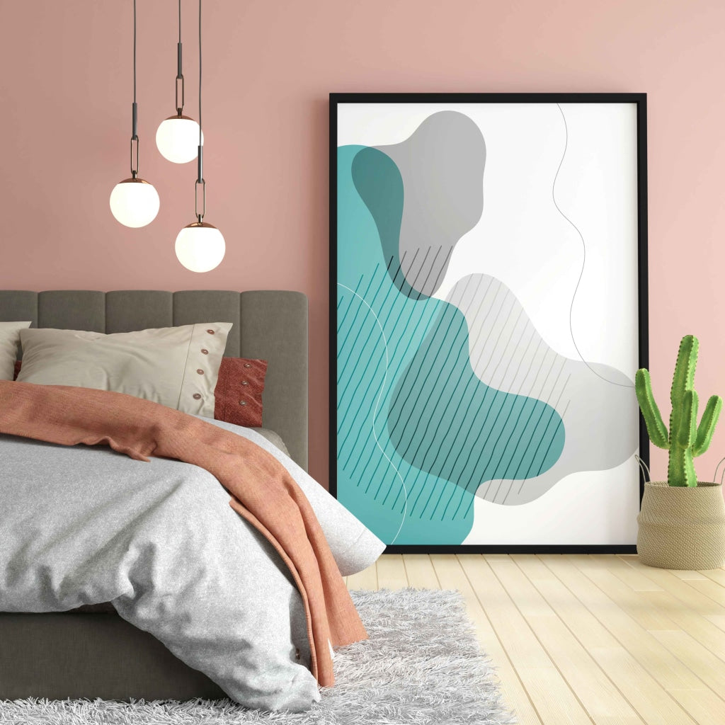 Geometric Overlay Patterns Art Frame For Wall Decor- Funkydecors Xs / Black Posters Prints &amp; Visual