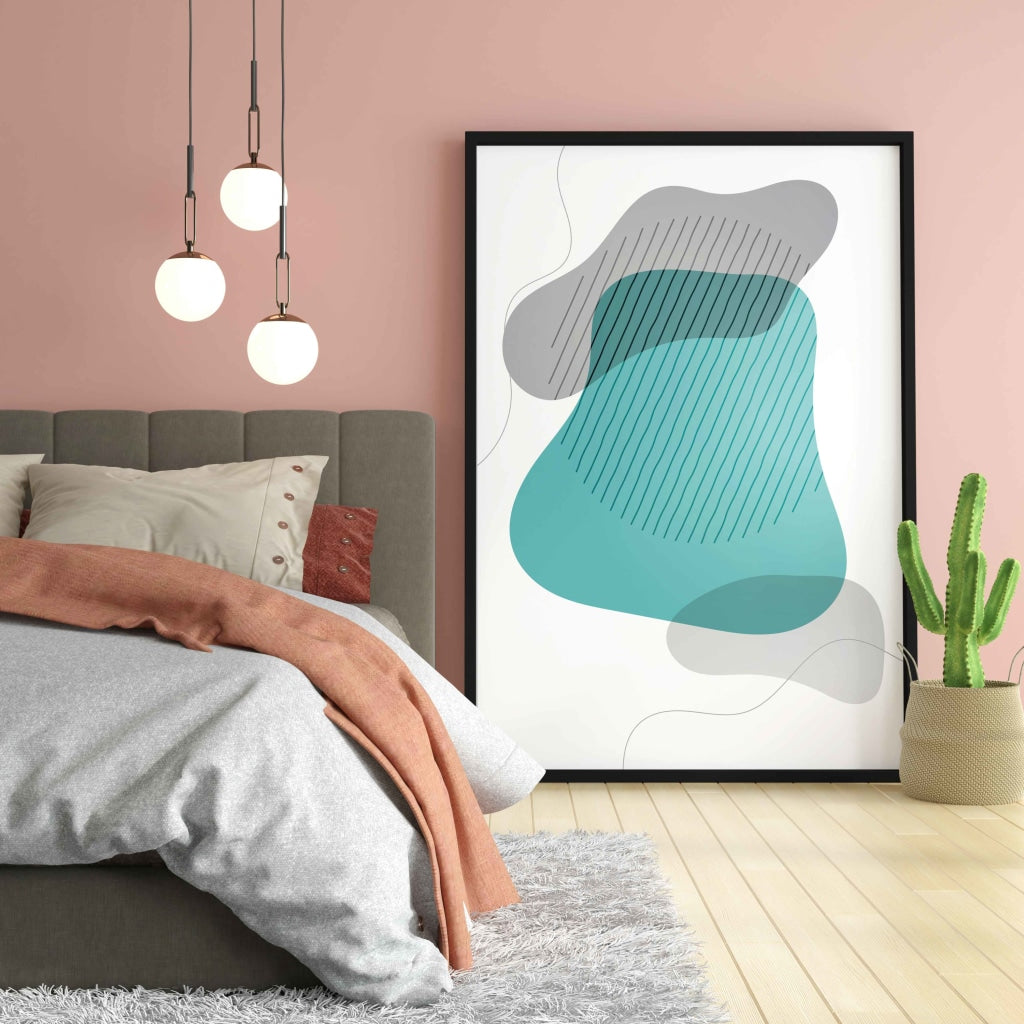Geometric Overlay Patterns Art Frame For Wall Decor- Funkydecors Xs / Black Posters Prints &amp; Visual