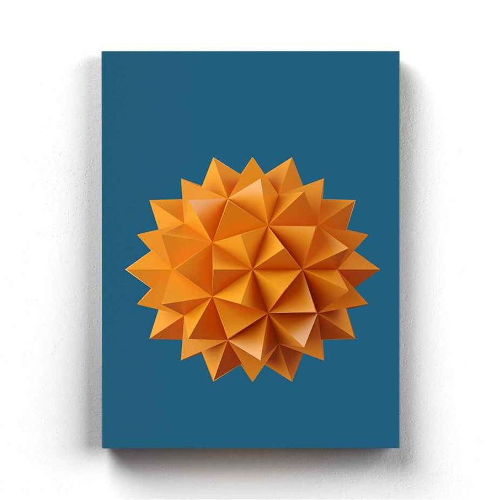 Geometric Spike Shape Art Frame For Wall Decor- Funkydecors Xs / Canvas Posters Prints & Visual