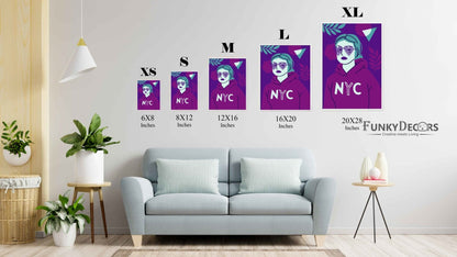 Girl With Glasses Portrait Art Frame For Wall Decor- Funkydecors Posters Prints & Visual Artwork