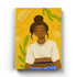 Girl With High Bun Portrait Art Frame For Wall Decor- Funkydecors Xs / Canvas Posters Prints &