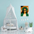 Go Green Girl Portrait Art Frame For Wall Decor- Funkydecors Xs / White Posters Prints & Visual