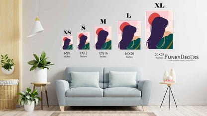 Good Hair Day Portrait Art Frame For Wall Decor- Funkydecors Posters Prints & Visual Artwork