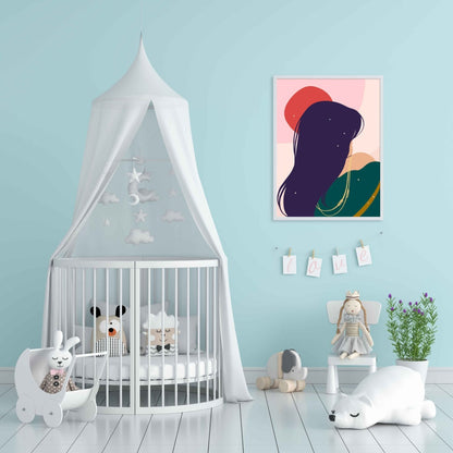 Good Hair Day Portrait Art Frame For Wall Decor- Funkydecors Xs / White Posters Prints & Visual
