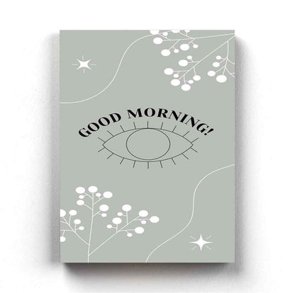 Good Morning - Minimal Art Frame For Wall Decor- Funkydecors Xs / Canvas Posters Prints & Visual