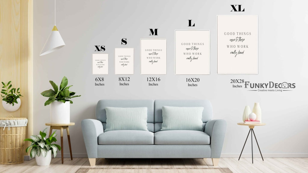 Good Things Come To Those Who Work Really Hard - Motivation Quotes Art Frame For Wall Decor-