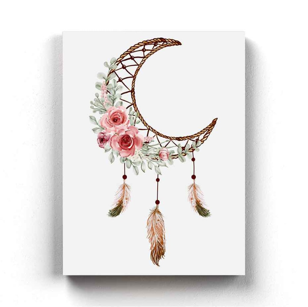 Good Vibes Dream Catcher Design Portrait Art Frame For Wall Decor- Funkydecors Xs / Canvas Posters