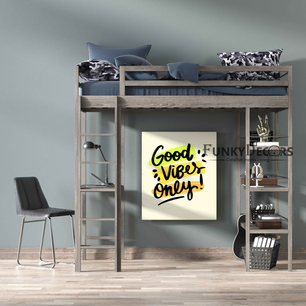 Good Vibes Only - Motivation Quotes Art Frame For Wall Decor- Funkydecors Posters Prints &amp; Visual