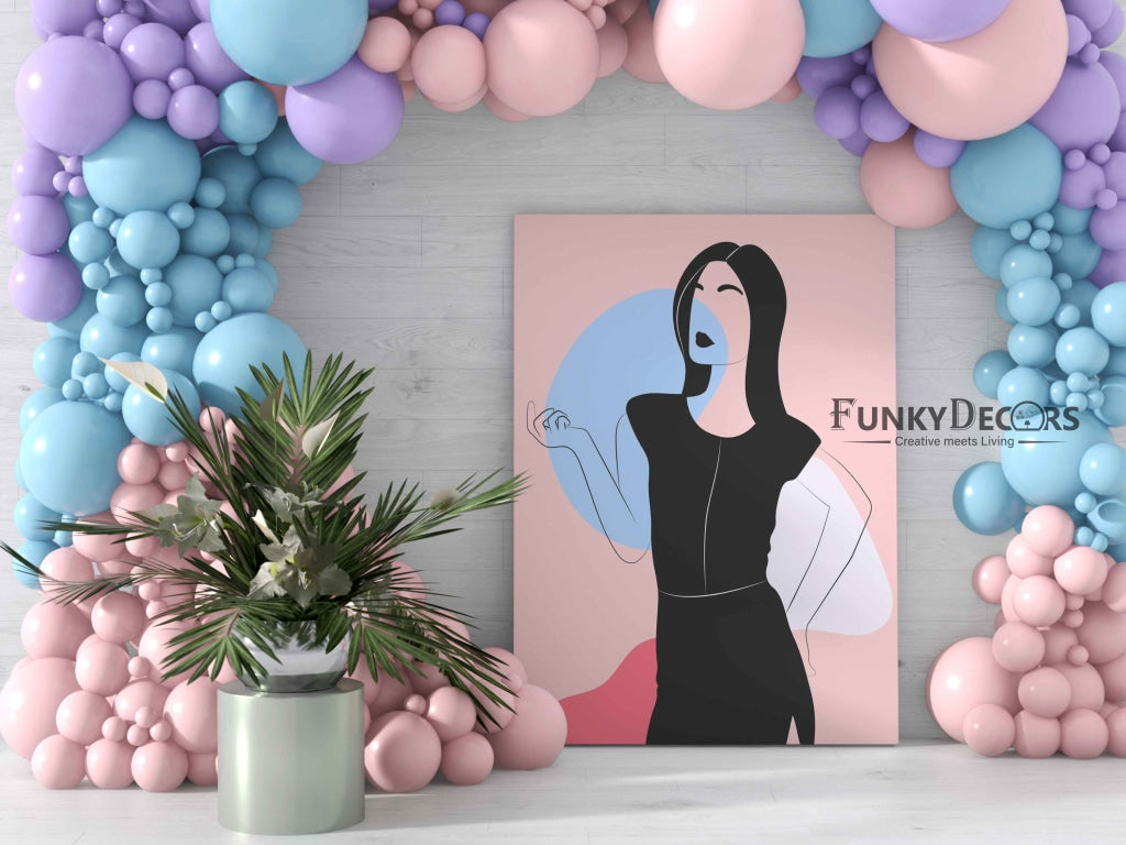 Graceful Women Portrait Art Frame For Wall Decor- Funkydecors Posters Prints & Visual Artwork
