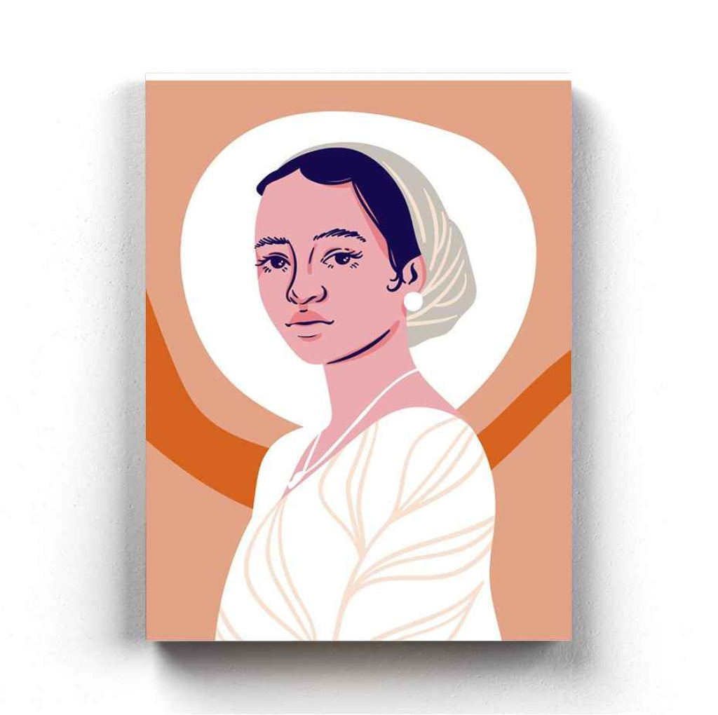 Gracious Women Portrait Art Frame For Wall Decor- Funkydecors Xs / Canvas Posters Prints & Visual