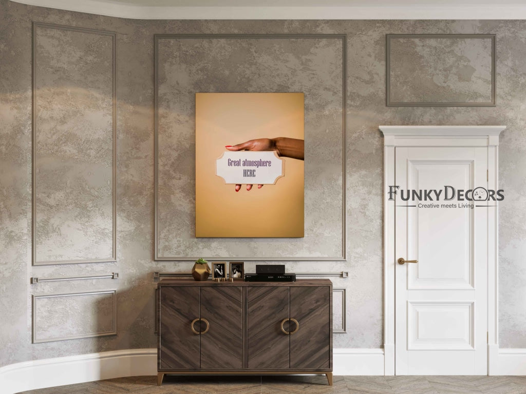 Great Atmosphere Here - Business Art Frame For Wall Decor- Funkydecors Posters Prints &amp; Visual