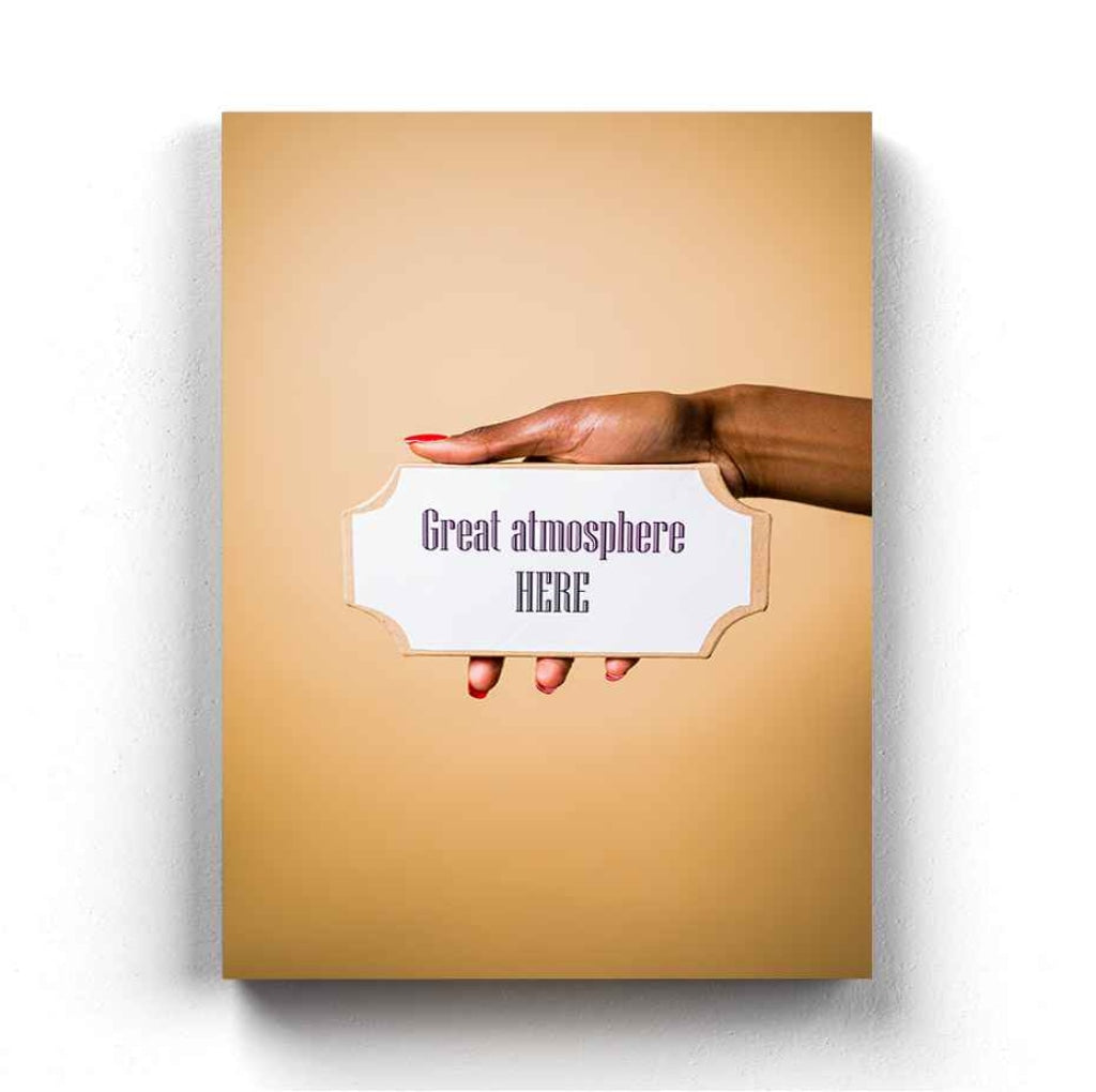 Great Atmosphere Here - Business Art Frame For Wall Decor- Funkydecors Xs / Canvas Posters Prints &amp;