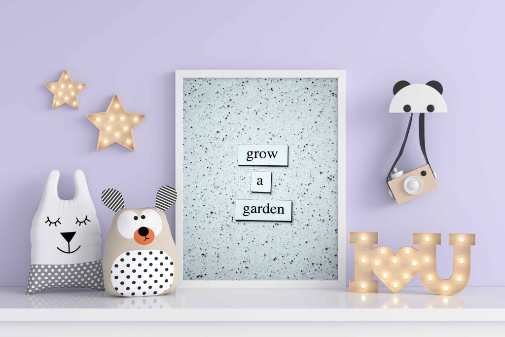 Grow A Garden - Quotes Art Frame For Wall Decor- Funkydecors Xs / White Posters Prints & Visual