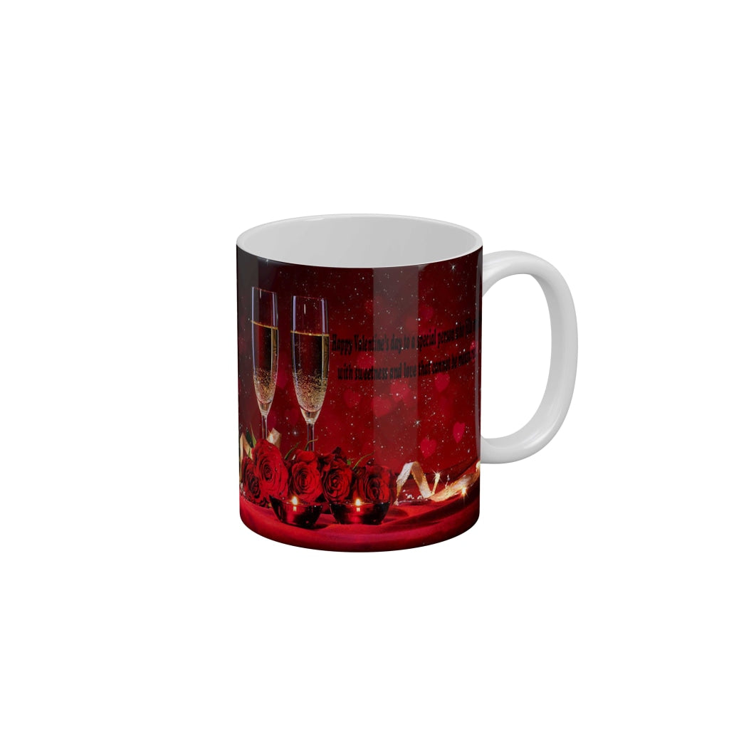 Happy valentine day to a special person Coffee Ceramic Mug 350 ML-FunkyDecors