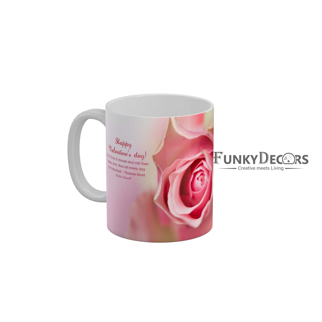 Happy Valentines Day Love and Friendship Quotes Ceramic Coffee Mug 350 ml-FunkyDecors