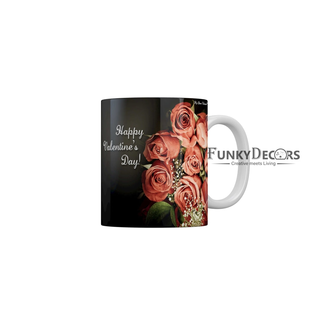 Happy Valentines Day Love and Friendship Quotes Ceramic Coffee Mug 350 ml-FunkyDecors