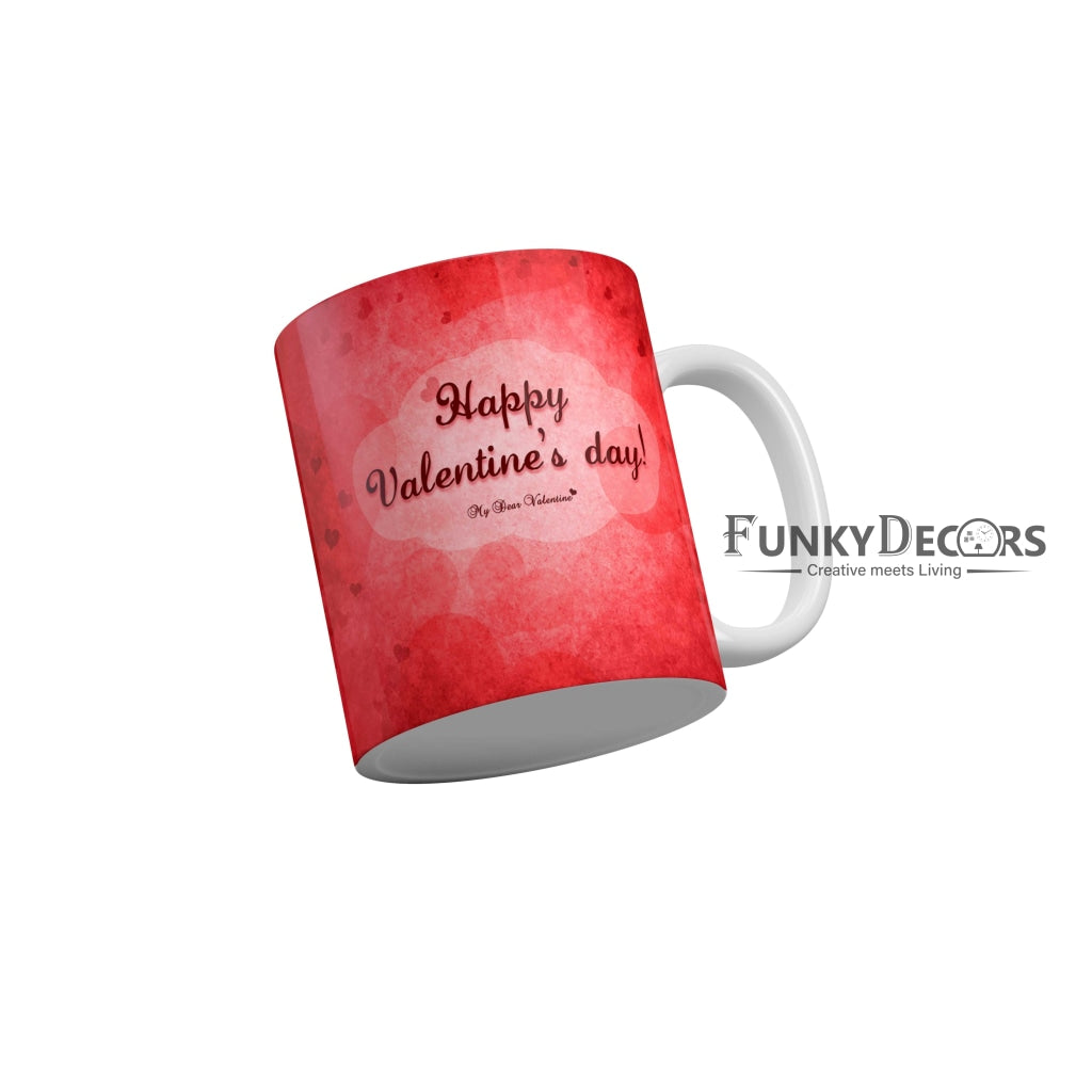 Happy Valentines Day Love and Friendship Quotes Ceramic Coffee Mug 350 ml-FunkyDecors