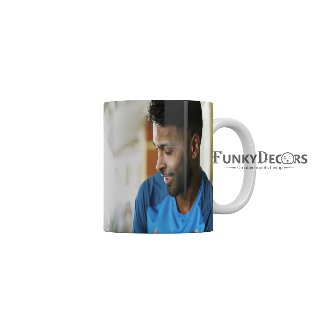 Hardik pandya Mumbai Indians Coffee Ceramic Mug 350 ML-FunkyDecors