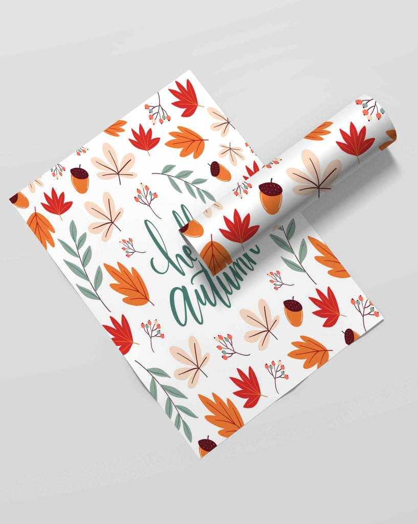 Hello Autumn - Motivation Quotes Art Frame For Wall Decor- Funkydecors Xs / Roll Posters Prints &amp;