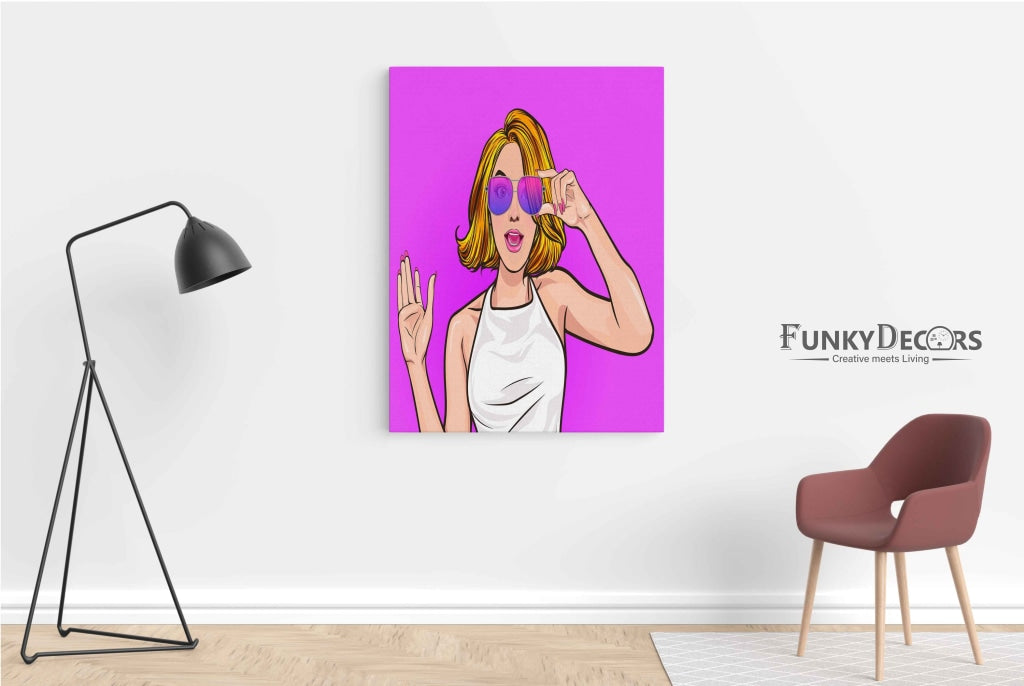 Hello Pop Art Frame For Wall Decor- Funkydecors Posters Prints & Visual Artwork