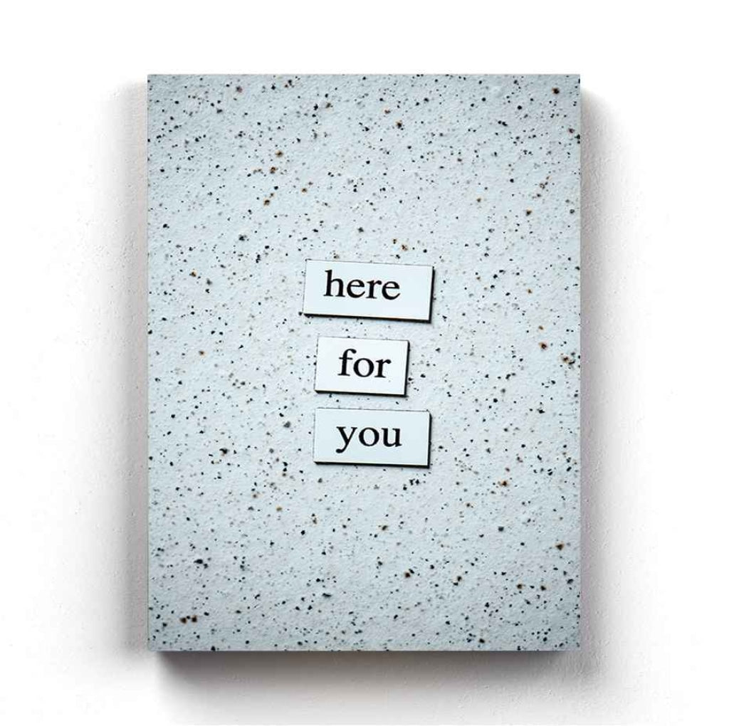 Here For You - Quotes Art Frame Wall Decor- Funkydecors Xs / Canvas Posters Prints & Visual Artwork