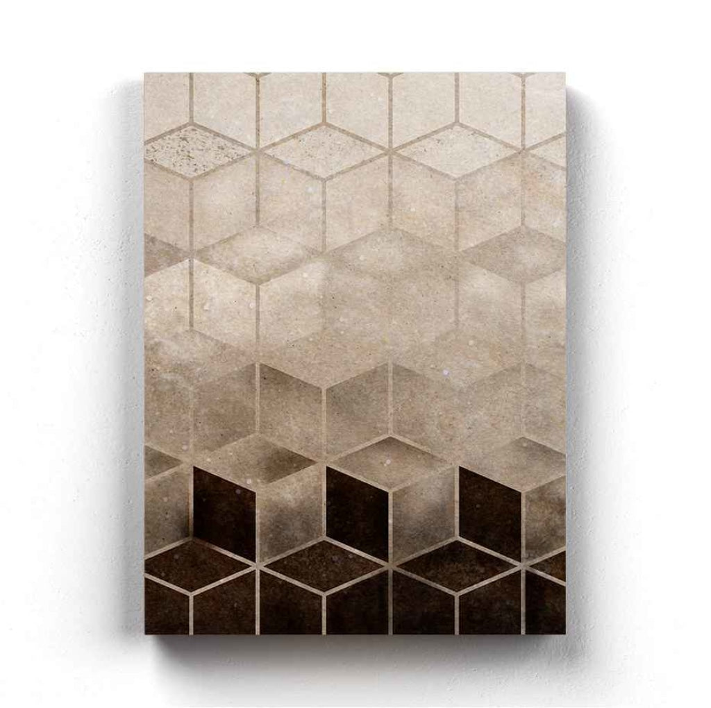 Hexagonal Grid Geometric Art Frame For Wall Decor- Funkydecors Xs / Canvas Posters Prints & Visual