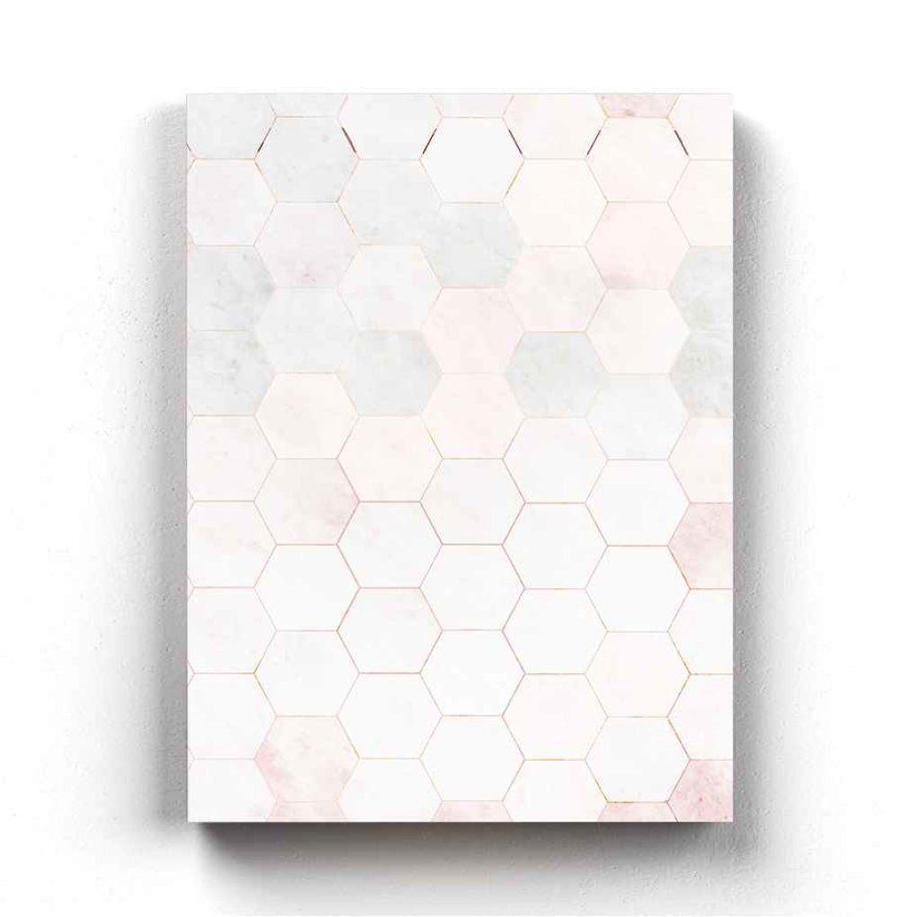 Hexagonal Grid Geometric Art Frame For Wall Decor- Funkydecors Xs / Canvas Posters Prints & Visual