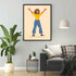Hey Little Girl Portrait Art Frame For Wall Decor- Funkydecors Xs / Black Posters Prints & Visual