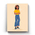 Hey Little Girl Portrait Art Frame For Wall Decor- Funkydecors Xs / Canvas Posters Prints & Visual